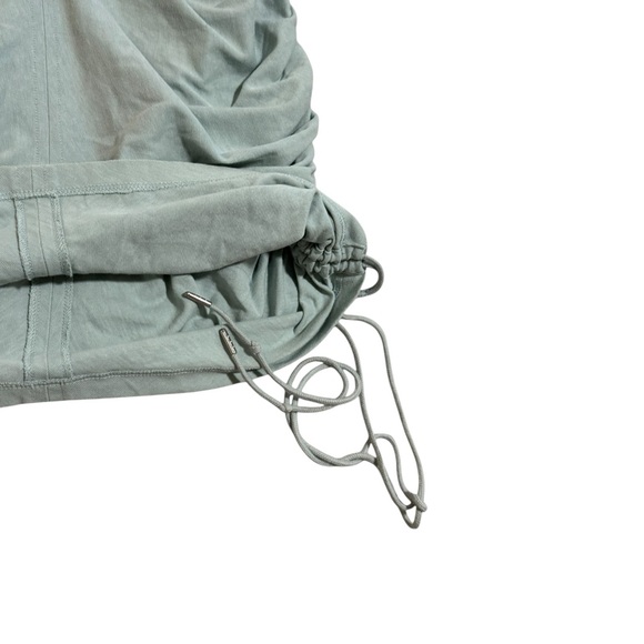 Alexander Wang ruched side mock neck‎ teal jersey mini dress Sz S/M - Picture 9 of 14